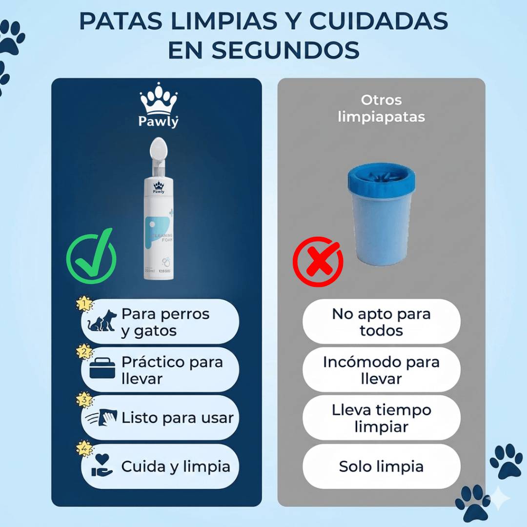 Espuma higienizante para patas